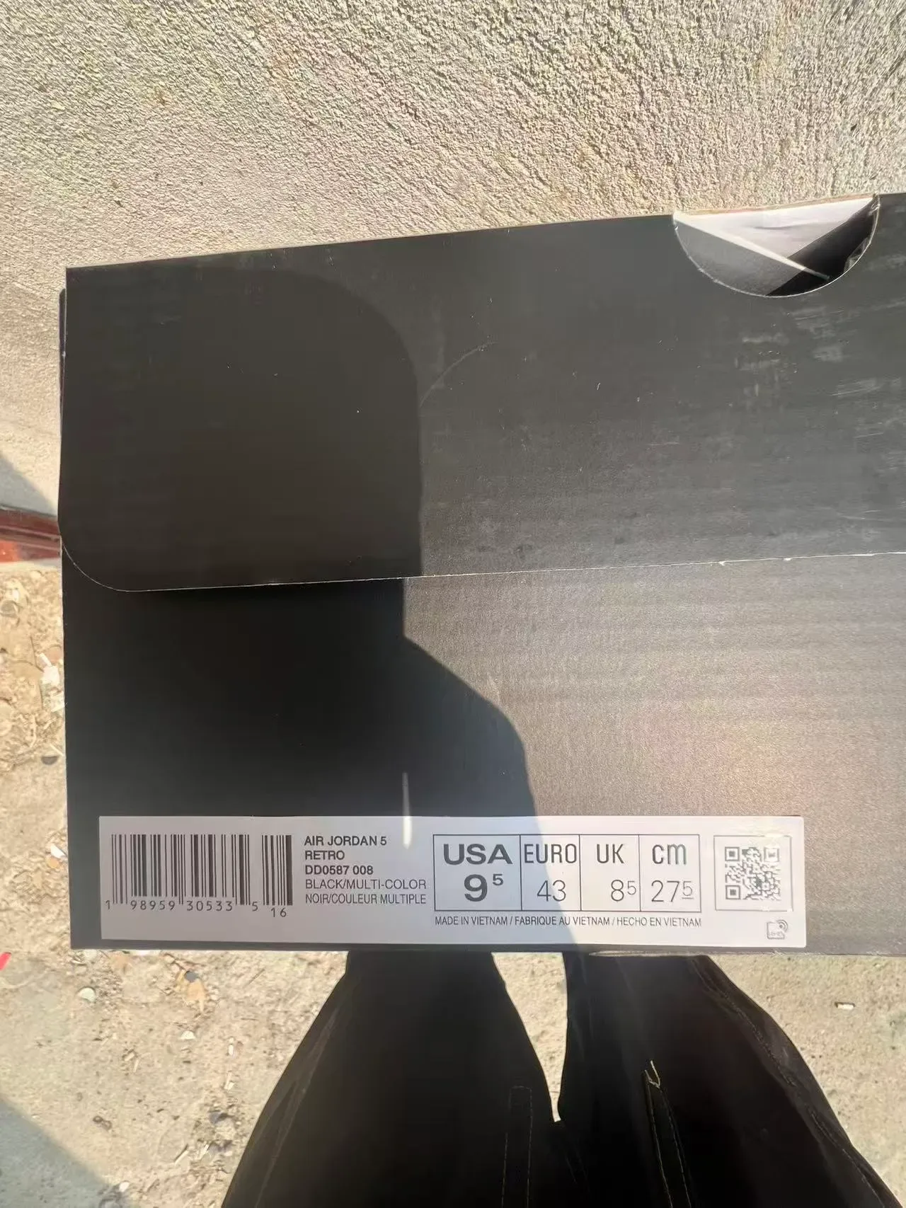 Air Jordan 5 Black Light Blue White Tênis de Basquete 10