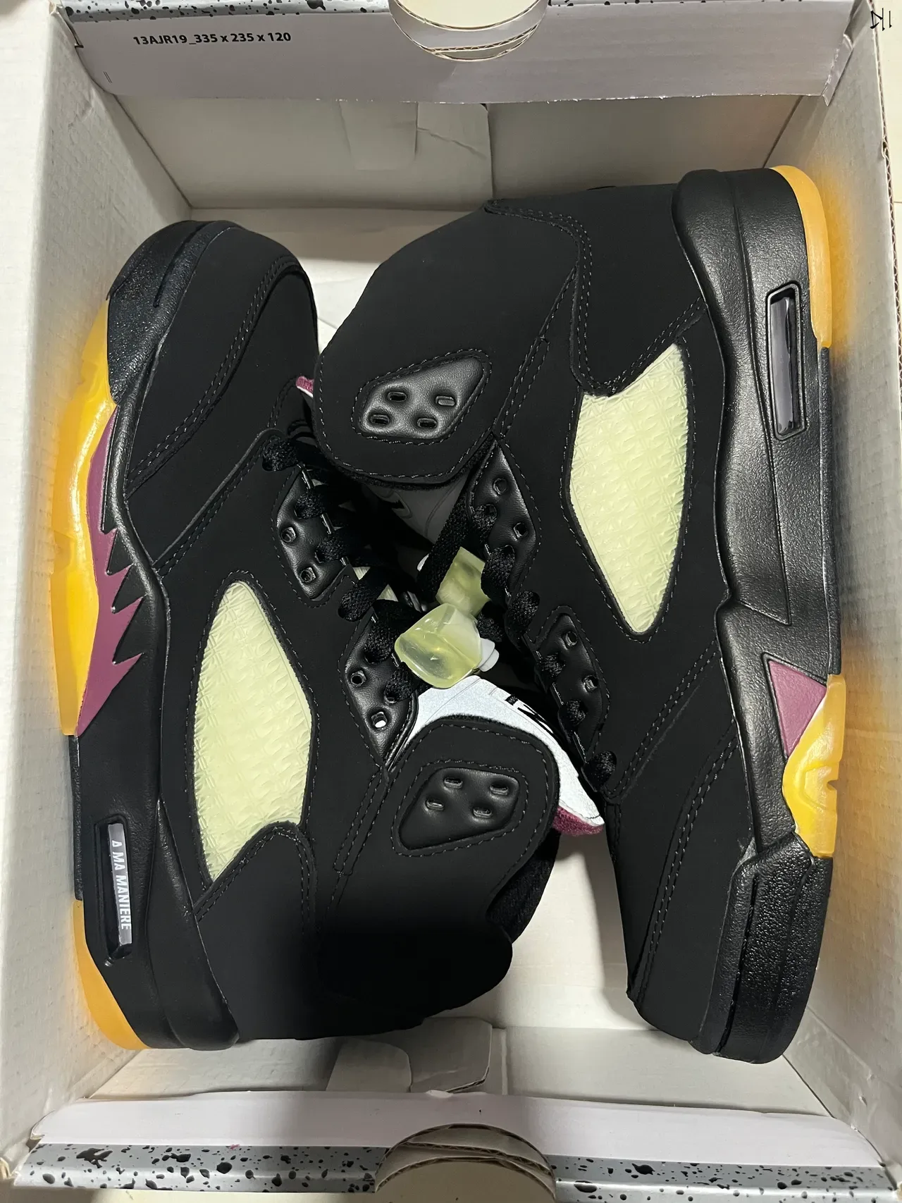 Air Jordan 5 Noir Gris Métallique Chaussures de Basketball 2