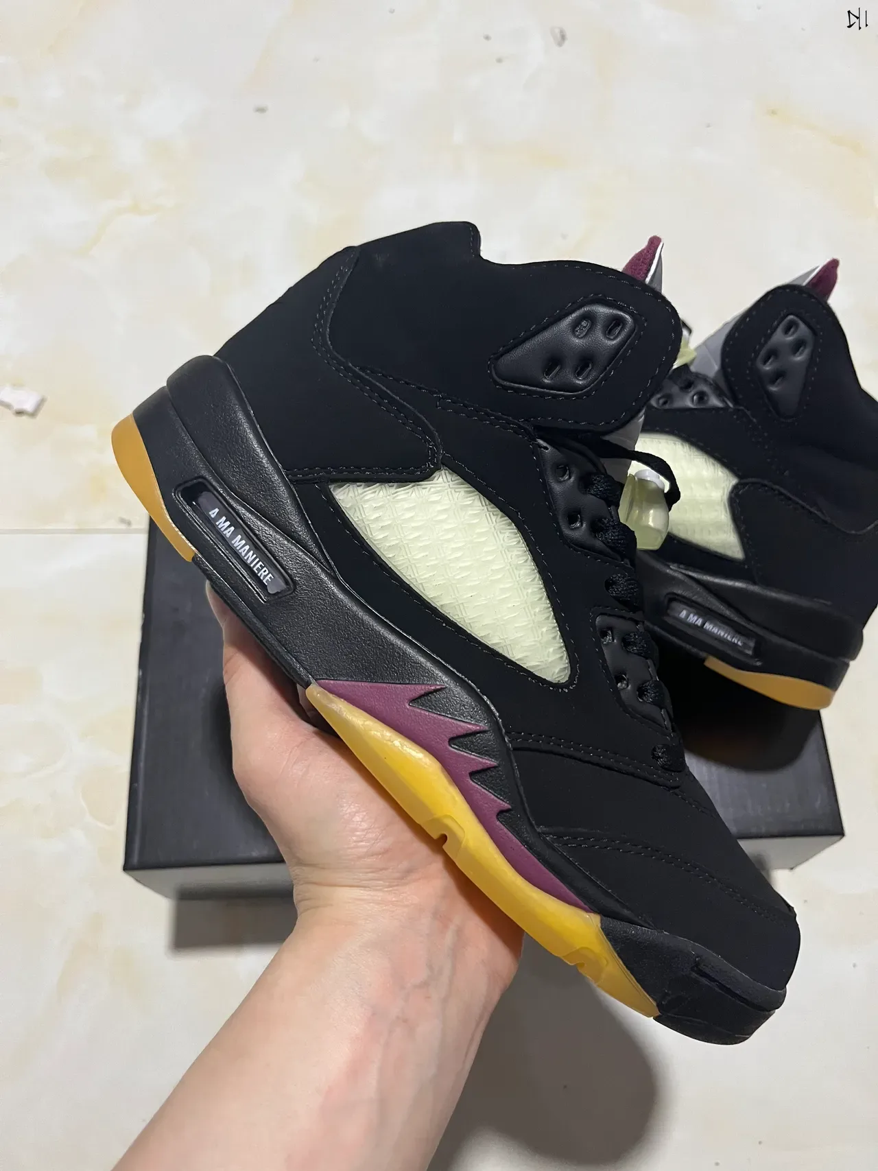 Air Jordan 5 Noir Gris Métallique Chaussures de Basketball 11