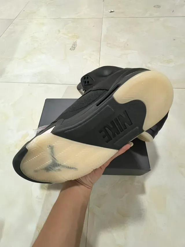 Air Jordan 5 Black Off-White Midsole Basketball Shoes 6
