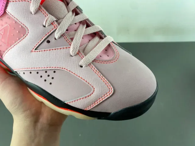 Air Jordan 6 Rose et Rose clair Chaussures de basket 2
