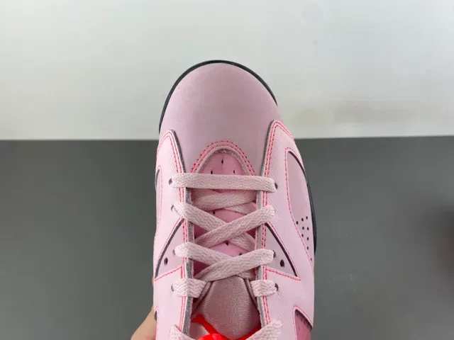 Air Jordan 6 Rose et Rose clair Chaussures de basket 5