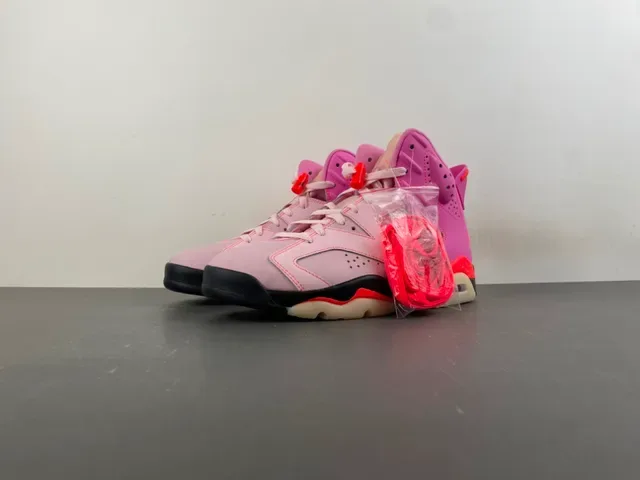 Air Jordan 6 Rose et Rose clair Chaussures de basket 9