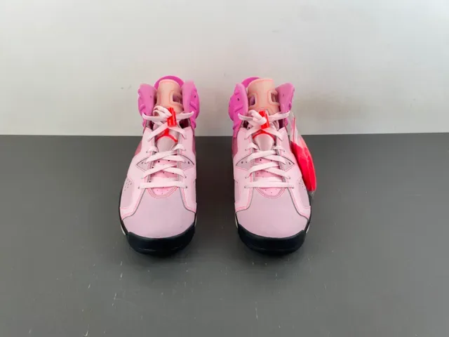 Air Jordan 6 Rose et Rose clair Chaussures de basket 10