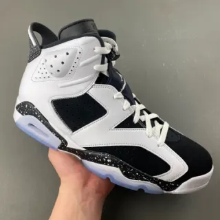 Air Jordan 6 White Black Speckled Midsole Basketball Shoes