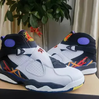 Air Jordan 8 白黑紫多色篮球鞋