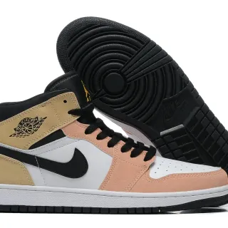 Air Jordan 米色粉色 高帮 麂皮&皮革 篮球鞋