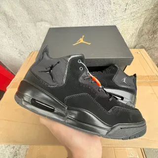 Air Jordan Black Suede and Leather High-Top Basketball Shoes
