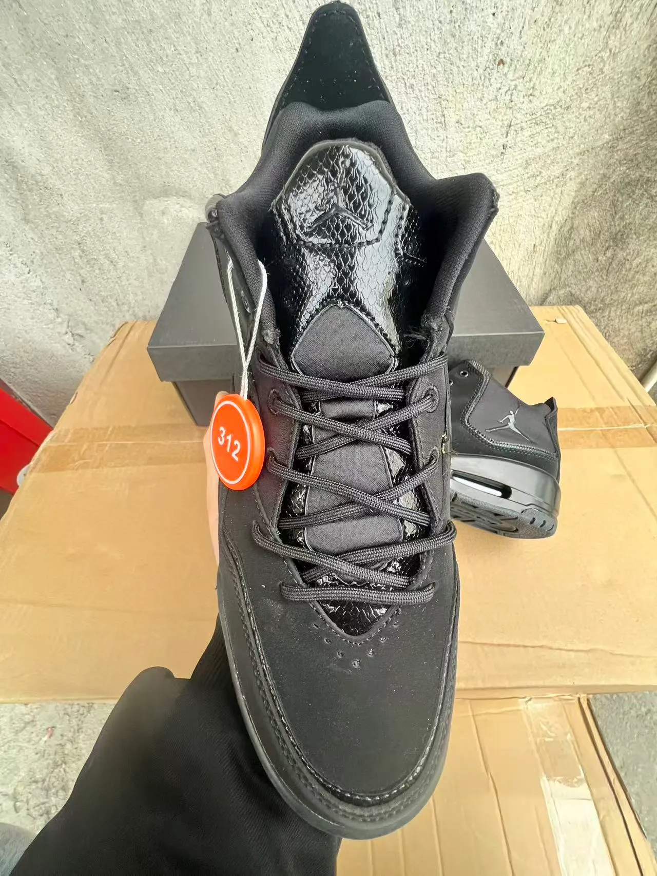 Air Jordan Black Suede and Leather High-Top Basketball Shoes 3