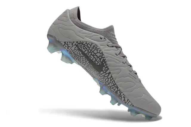 Air Jordan Gray Red Elephant Print Overlay Iridescent Holographic Outsole Firm-Ground Soccer Shoes 2