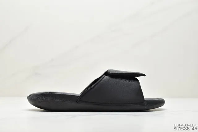 Air Jordan Hydro 1 Black Gold Slippers 6