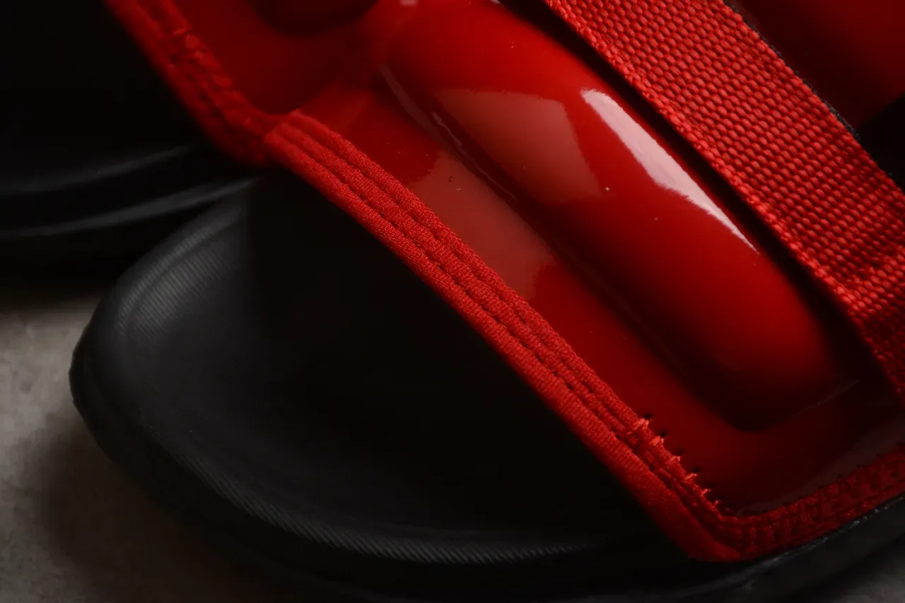 Air Jordan Hydro 7 Glossy Red Black Slippers 7