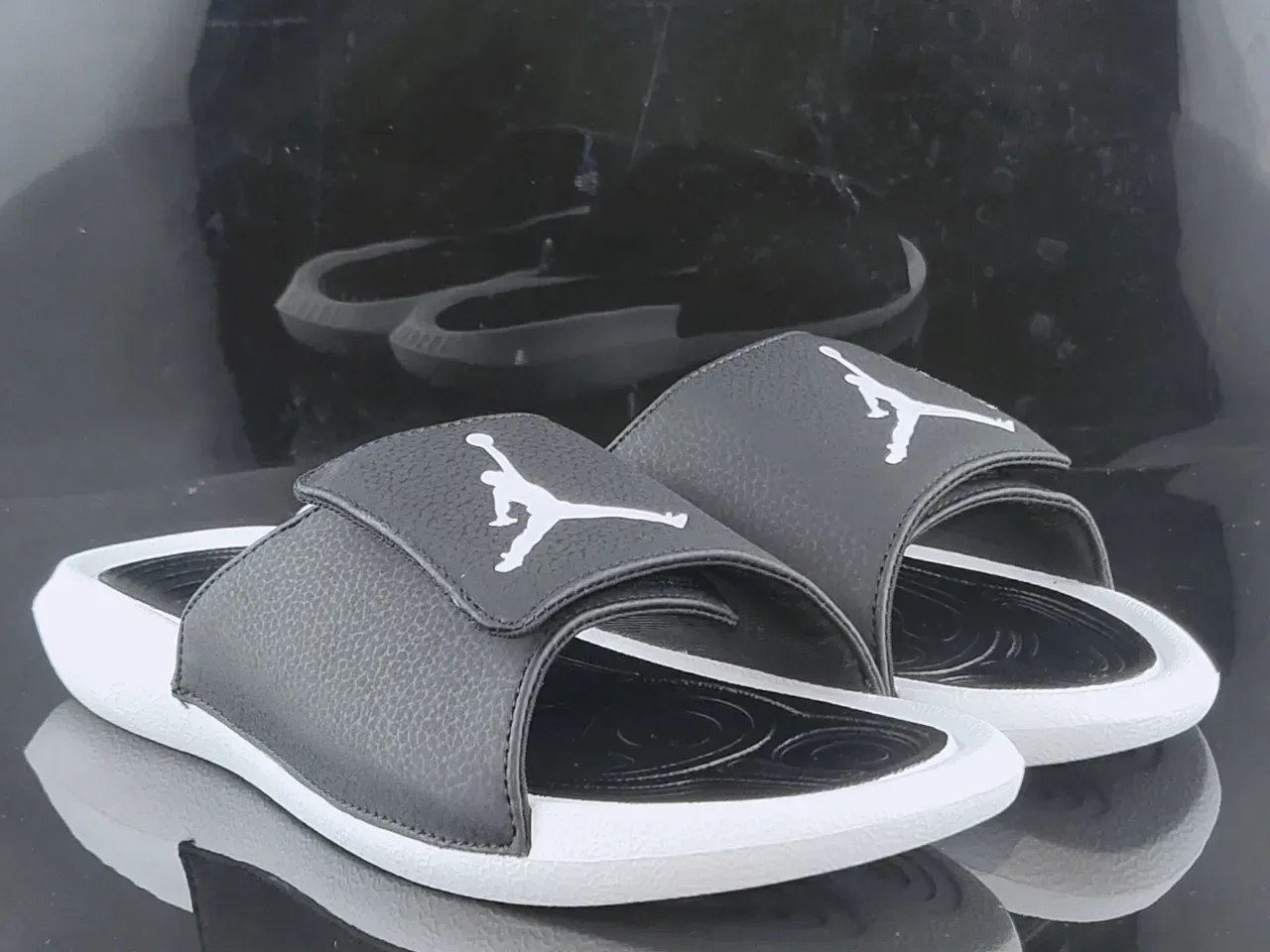Air Jordan Slide Black and White Slipper 4