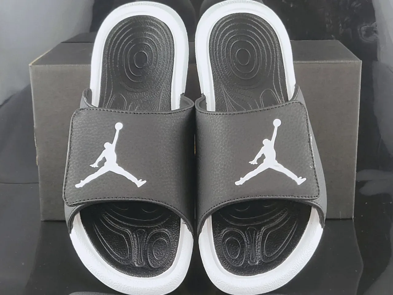 Air Jordan Slide Black and White Slipper 5