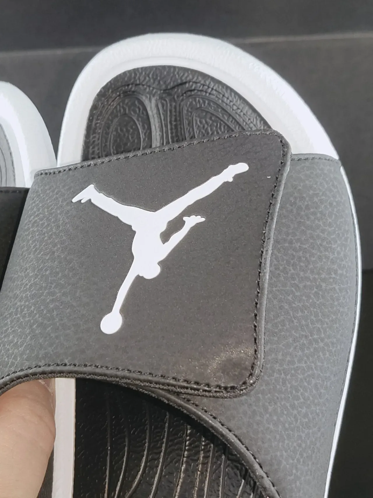 Air Jordan Slide Black and White Slipper 6