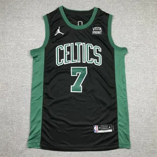 Air Jordan Vista Print Celtics #7 Black Green Jersey