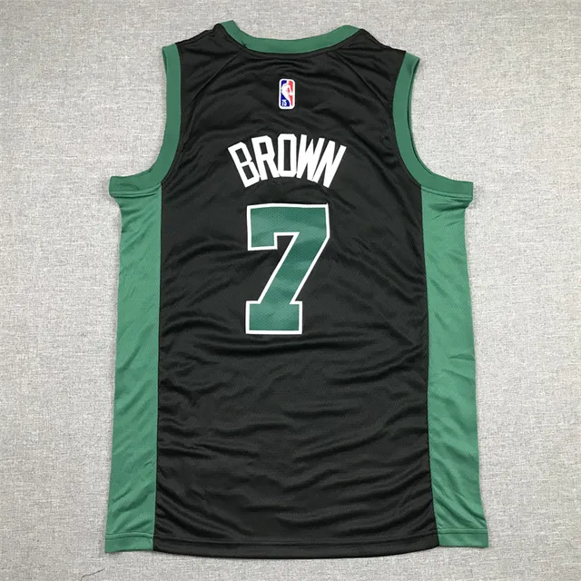 Maillot Air Jordan Vista Print Celtics #7 noir et vert 3