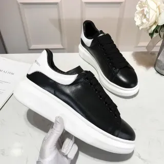 Alexander McQueen Oversized Sneaker Black and White Lifestyle Sneakers