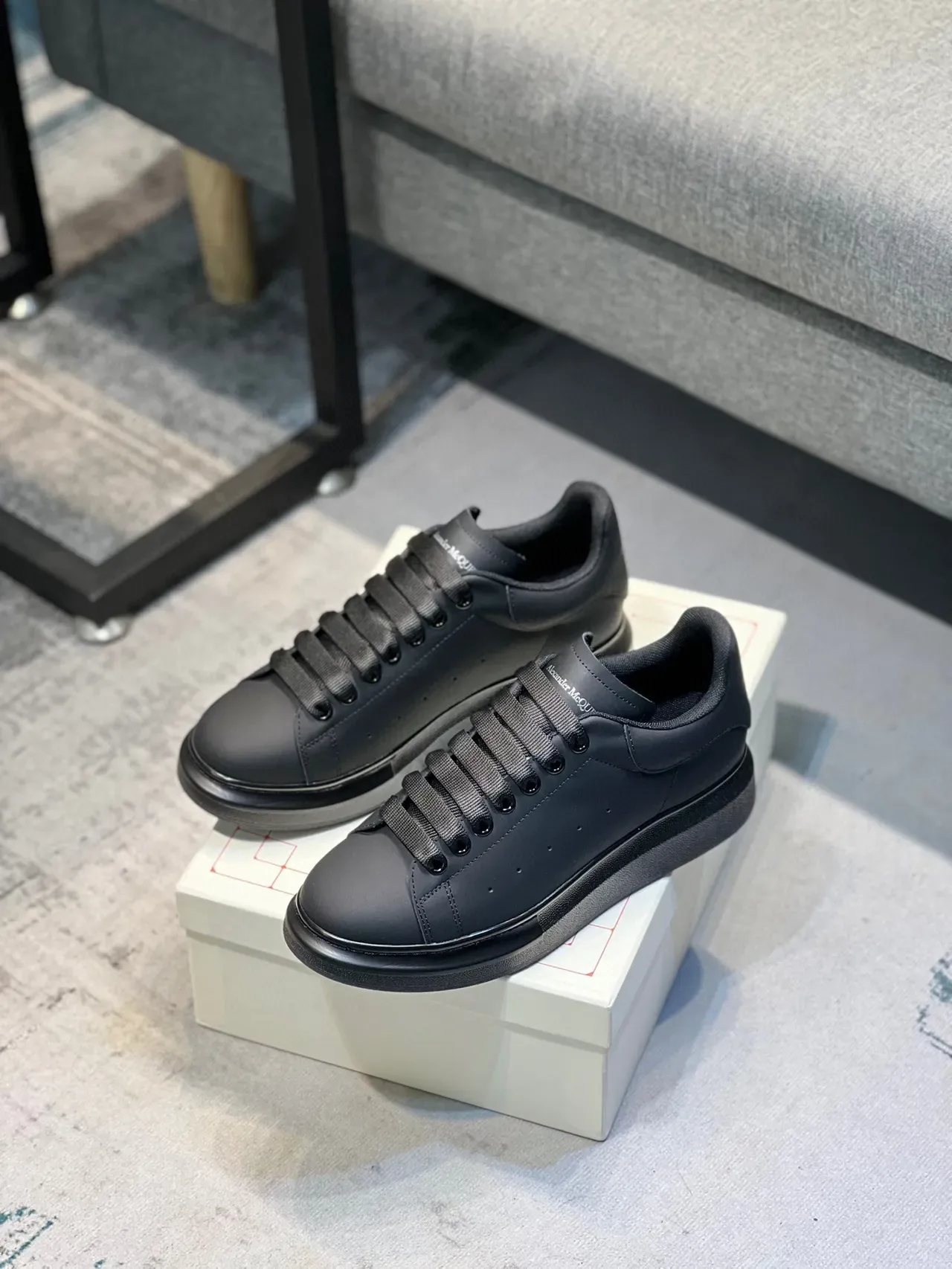 Alexander McQueen Oversized Sneaker Black Lifestyle Sneakers 7