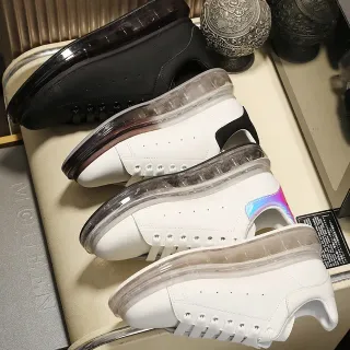 Alexander McQueen Oversized Sneaker White and Black Lifestyle Sneakers
