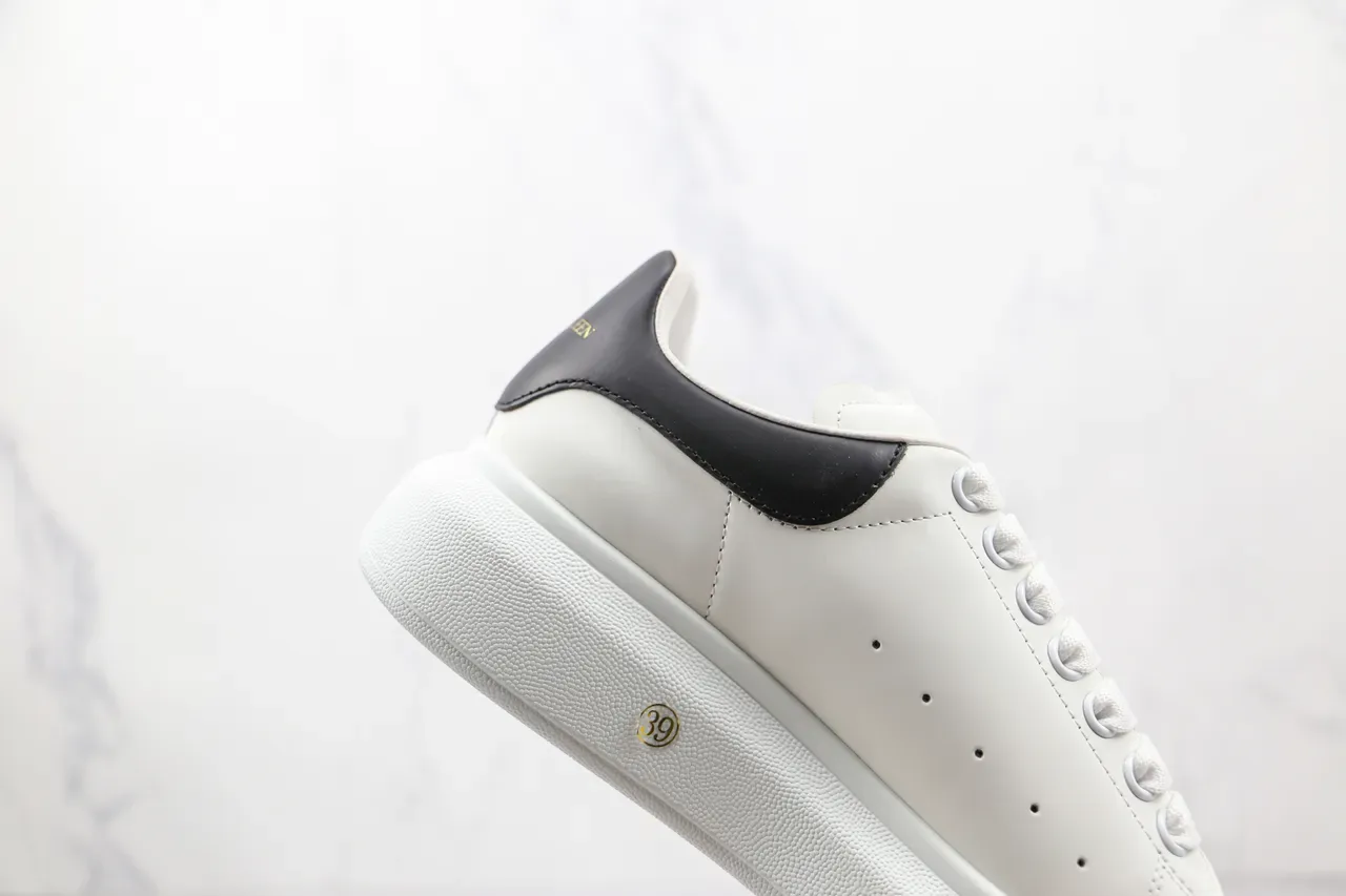 Alexander McQueen Oversized Sneaker White Black Lifestyle Sneakers 6