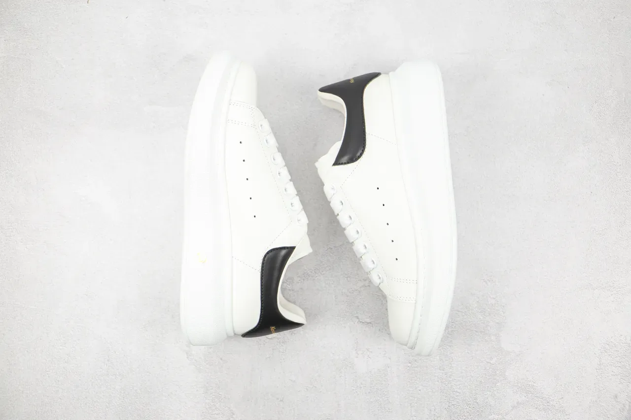 Alexander McQueen Oversized Sneaker White Black Lifestyle Sneakers 9