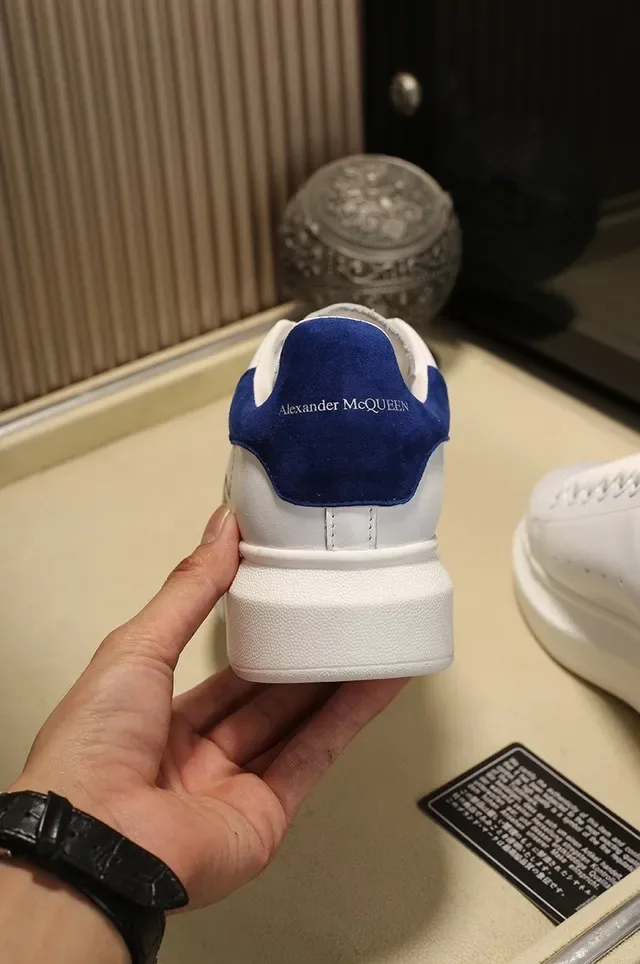 Alexander McQueen Oversized Sneaker White Blue Beetle Lifestyle Sneakers 2