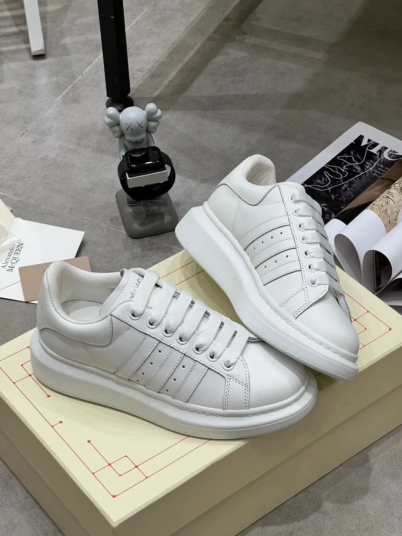 Alexander McQueen Oversized Sneaker White Lifestyle Sneakers 2