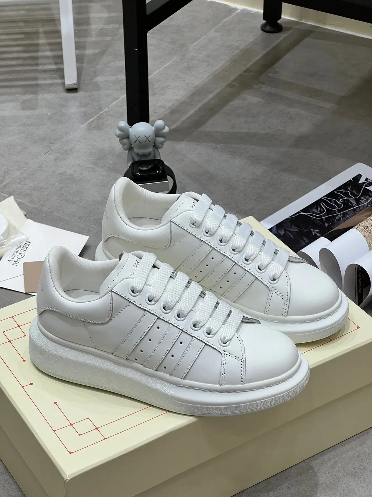 Alexander McQueen Oversized Sneaker White Lifestyle Sneakers 3