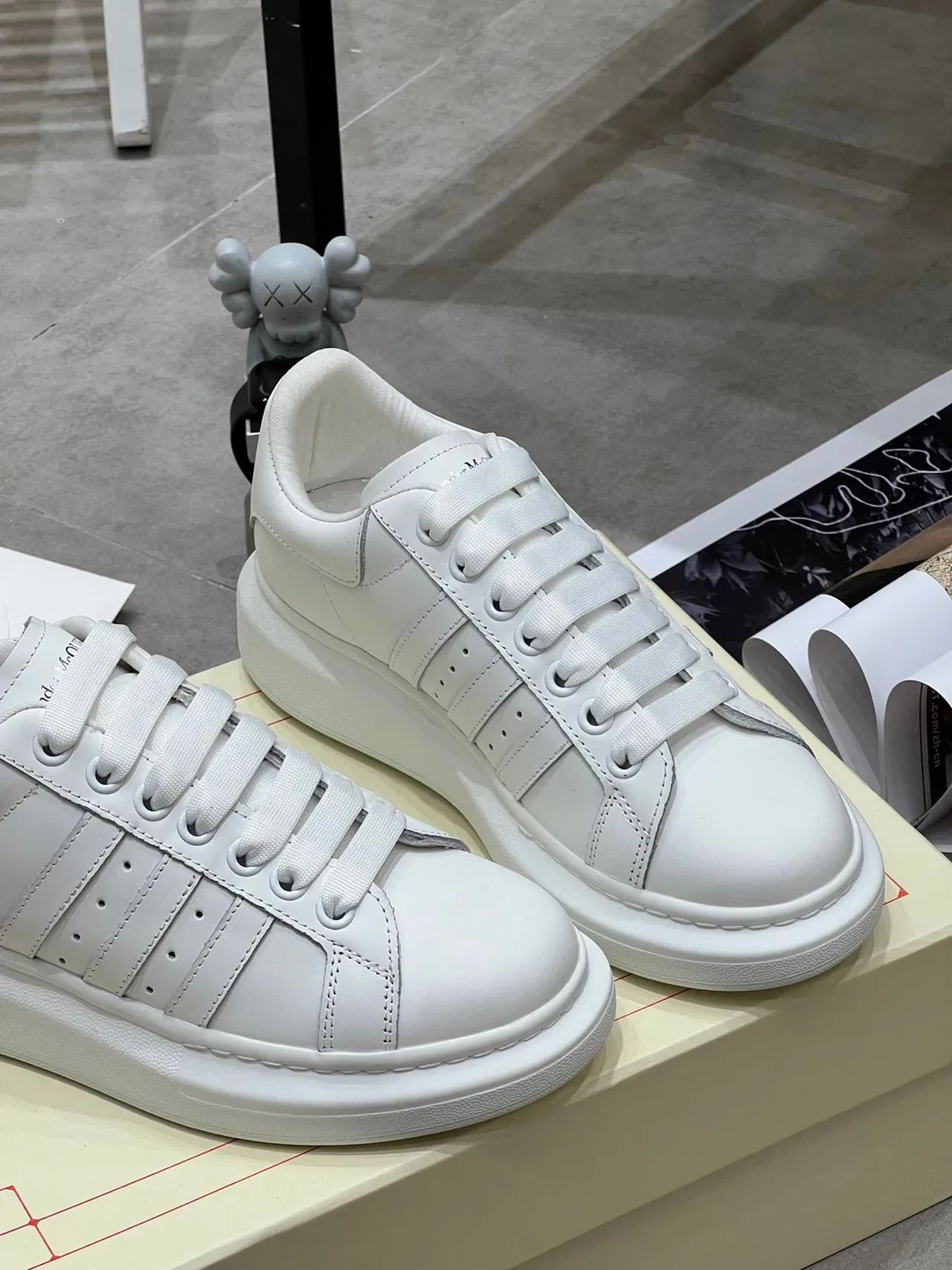 Alexander McQueen Oversized Sneaker White Lifestyle Sneakers 6