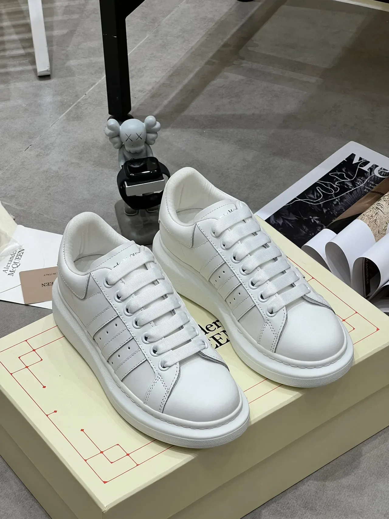Alexander McQueen Oversized Sneaker White Lifestyle Sneakers 7
