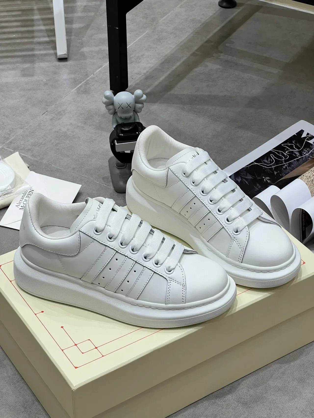 Alexander McQueen Oversized Sneaker White Lifestyle Sneakers 8