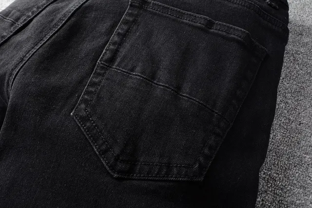 Amiri Graphic Embroidered Black Slim-Fit Jeans 6