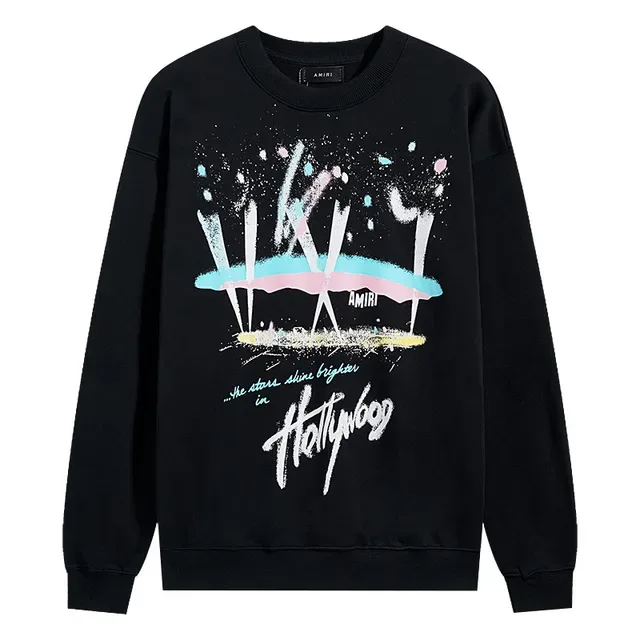 Amiri Hollywood Graphic Print Black Sweater 2