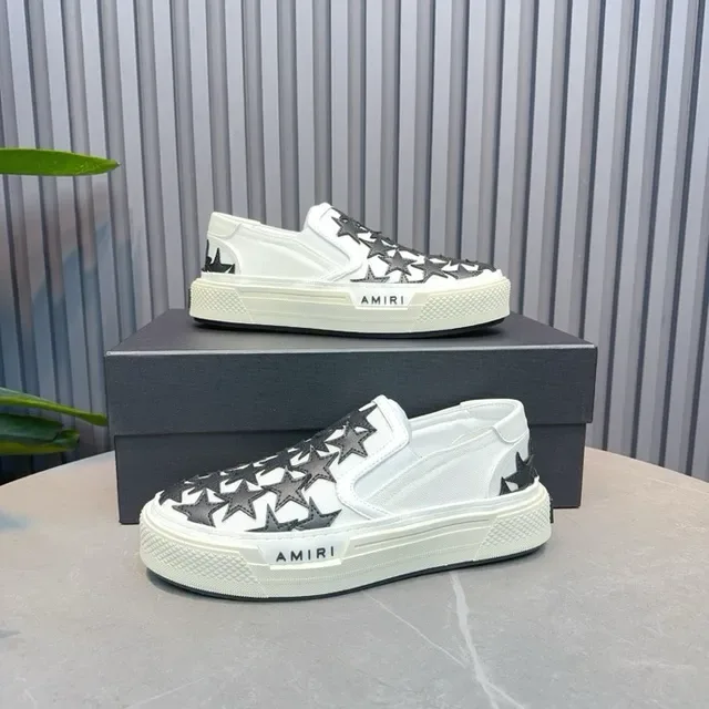 Amiri MA Court Star Tênis Lifestyle Branco e Preto 2