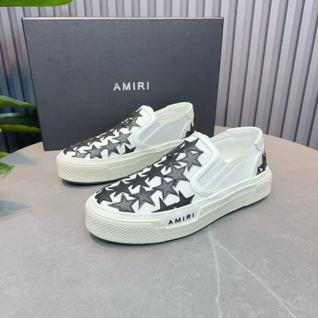 Amiri MA Court Star Tênis Lifestyle Branco e Preto 4