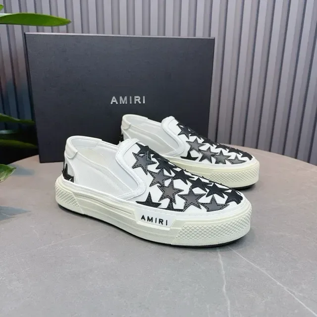 Amiri MA Court Star Tênis Lifestyle Branco e Preto 7