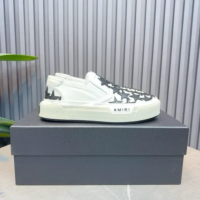 Amiri MA Court Star Tênis Lifestyle Branco e Preto 8