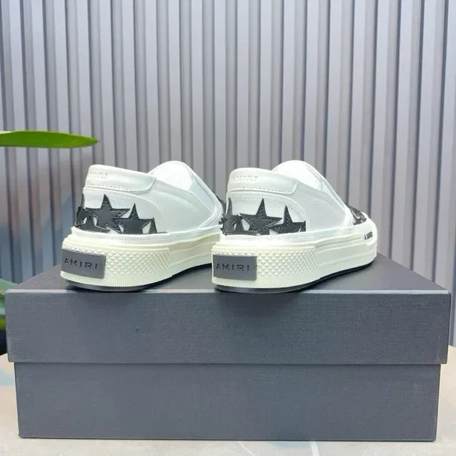 Amiri MA Court Star Tênis Lifestyle Branco e Preto 9