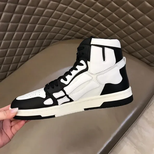 Amiri Skel Top High Black and White Lifestyle Sneakers 2