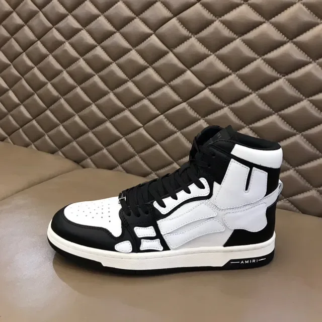 Amiri Skel Top High Black and White Lifestyle Sneakers 5