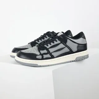 Amiri Skel Top Low Black Gray Lifestyle Sneakers