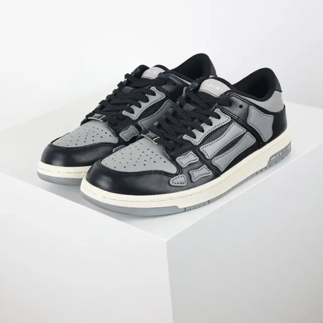 Amiri Skel Top Low Black Gray Lifestyle Sneakers 2