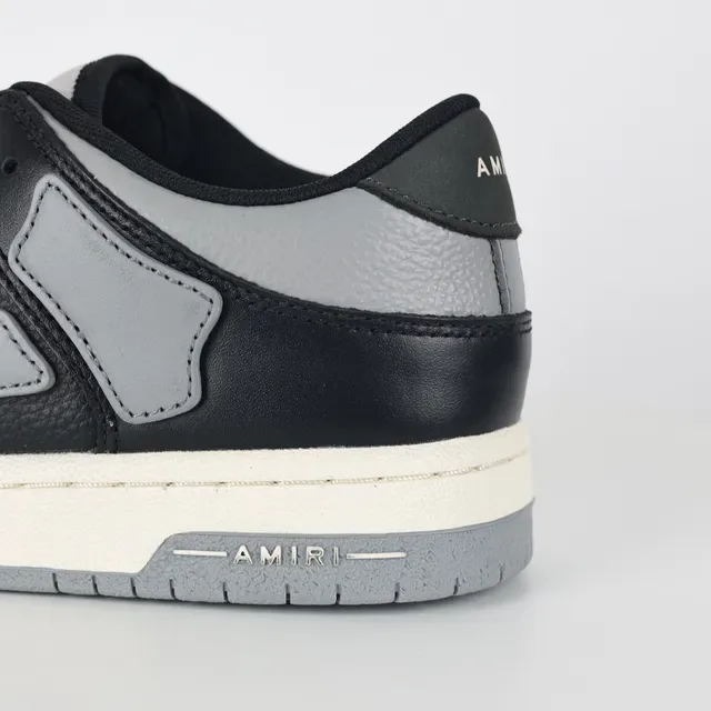 Amiri Skel Top Low Black Gray Lifestyle Sneakers 4