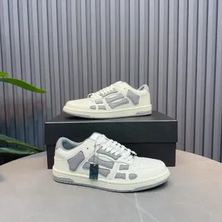 Amiri Skel Top Low Off-White and Gray Lifestyle Sneakers