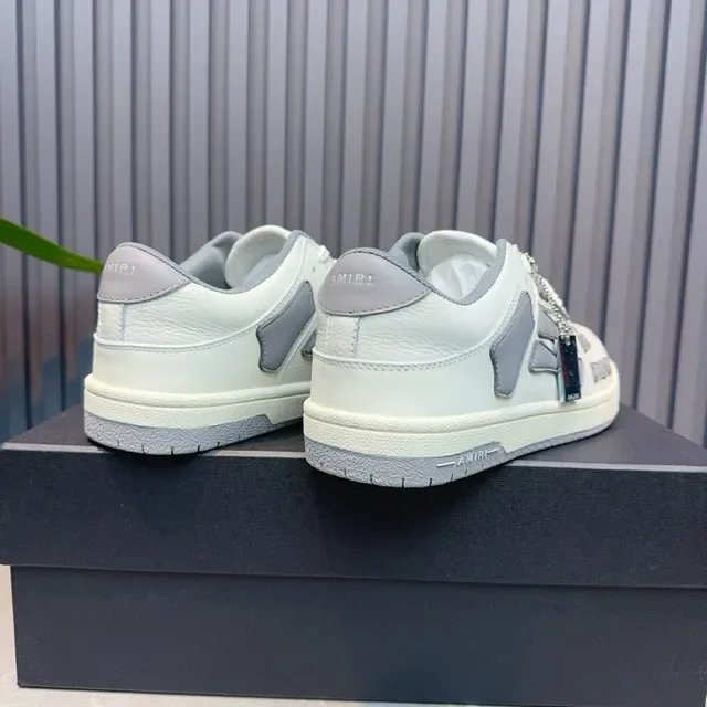 Amiri Skel Top Low Off-White and Gray tênis lifestyle 4