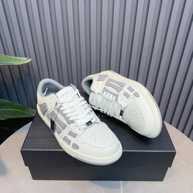 Amiri Skel Top Low Off-White and Gray tênis lifestyle 5