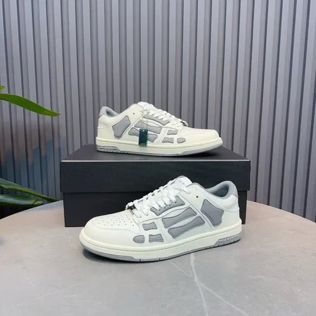 Amiri Skel Top Low Off-White and Gray tênis lifestyle 6