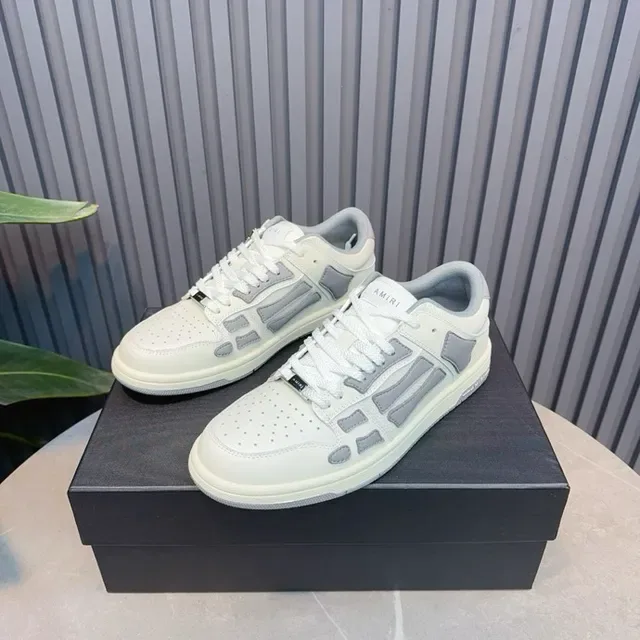 Amiri Skel Top Low Off-White and Gray tênis lifestyle 7