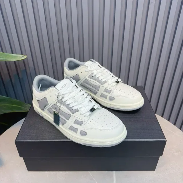 Amiri Skel Top Low Off-White and Gray tênis lifestyle 9